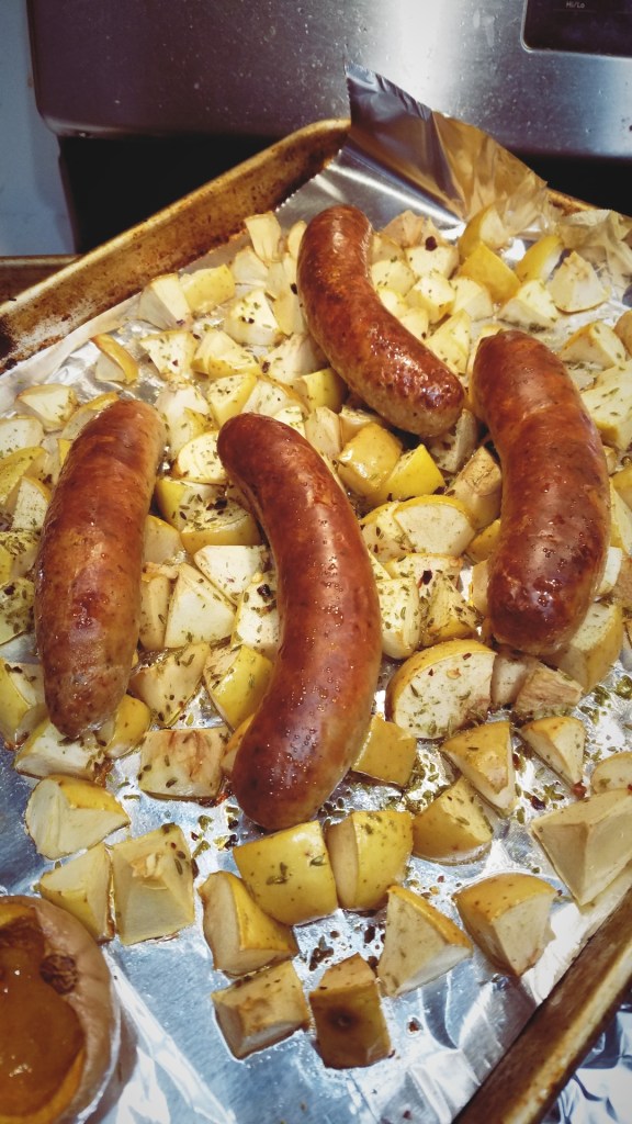 After roasting for 30 minutes, dinner is served!