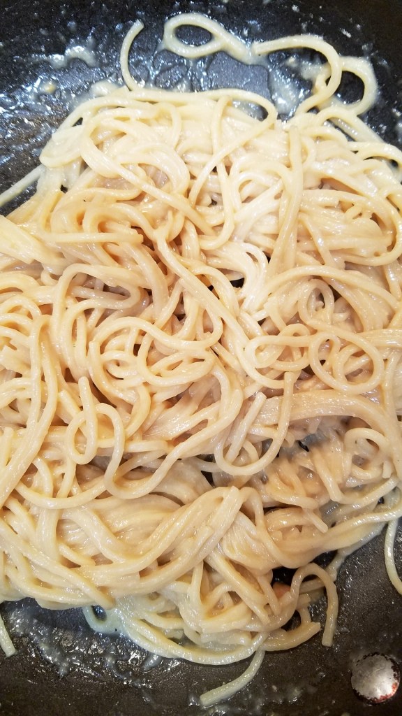 Stir into a luscious, creamy sauce forms.